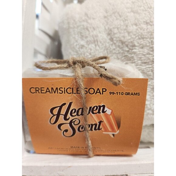 Creamsicle Soap Bar Refreshing Orange & Warm Benzoin Resin Nourishing 3 Pack - Picture 9 of 10